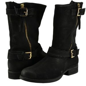 Steve Madden Black Leather boot